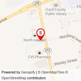Northside Liquor on Northside Plaza, Elkton Maryland - location map