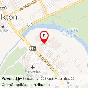 No Name Provided on South Bridge Street, Elkton Maryland - location map