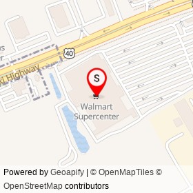 Walmart Supercenter on East Pulaski Highway, Elkton Maryland - location map