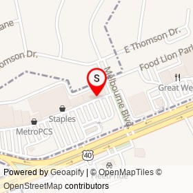 Walt's Barber Shop on East Pulaski Highway, Elkton Maryland - location map