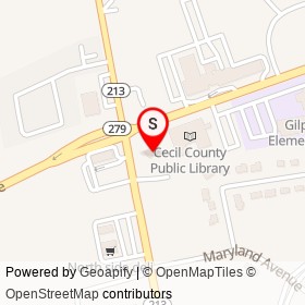 Xtreme Gas Food Mart on Newark Avenue, Elkton Maryland - location map