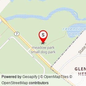 meadow park small dog park on Mason-Dixon Trail, Elkton Maryland - location map