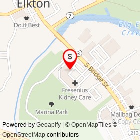 Holloway on South Bridge Street, Elkton Maryland - location map