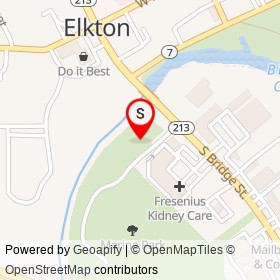 mariners park on , Elkton Maryland - location map