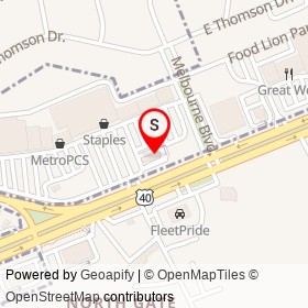 Hardee's on East Pulaski Highway, Elkton Maryland - location map