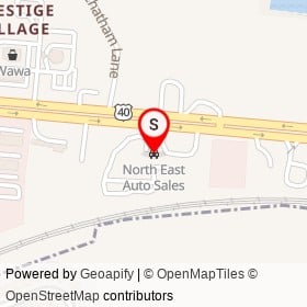 North East Auto Sales on West Pulaski Highway, Elkton Maryland - location map