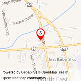 Tesla Supercharger on North Main Street, North East Maryland - location map