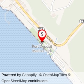 Port Deposit Marina Park on , Port Deposit Maryland - location map