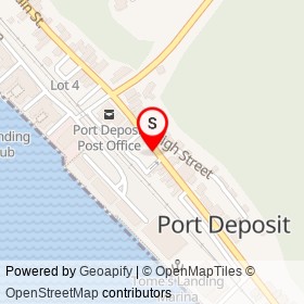 Snow's Battery on South Main Street, Port Deposit Maryland - location map