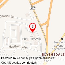 Exxon on Perrylawn Drive, Perryville Maryland - location map