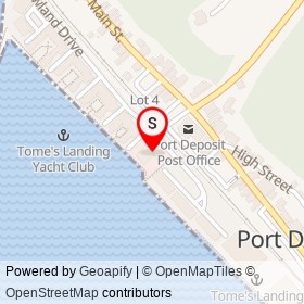 Lee's Landing Dock Bar on Rowland Drive, Port Deposit Maryland - location map