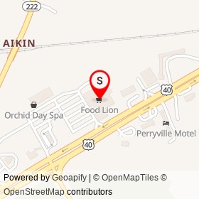 Food Lion on Pulaski Highway, Perryville Maryland - location map