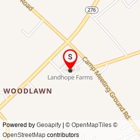 Landhope Farms on Camp Meeting Ground Road,  Maryland - location map
