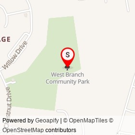 West Branch Community Park on ,  Maryland - location map