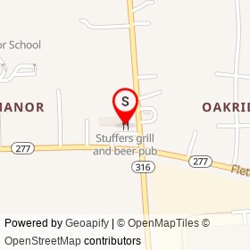 Stuffers grill and beer pub on Appleton Road,  Maryland - location map