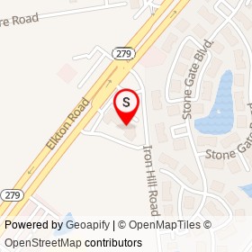 State Line Liquors on Elkton Road,  Maryland - location map