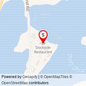 Dockside Restaurant on Harris Island Road, York Maine - location map