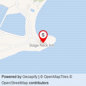 Shearwater on Stage Neck Road, York Maine - location map