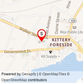 People's United Bank on Walker Street, Kittery Maine - location map
