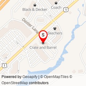 Crate and Barrel on Route 1, Kittery Maine - location map