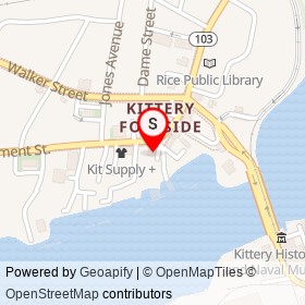 The Corner Pub on Wallingford Square, Kittery Maine - location map