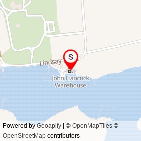 John Hancock Warehouse on Lindsay Road, York Maine - location map