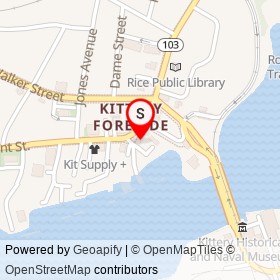 Anneke Jans on Wallingford Square, Kittery Maine - location map