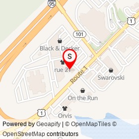 Bass on US Route 1, Kittery Maine - location map