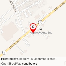 Import Auto Body on US Route 1, Kittery Maine - location map