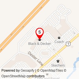 Black & Decker on Dexter Lane, Kittery Maine - location map