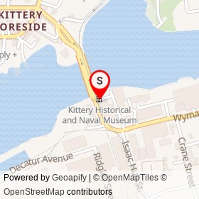 Kittery Historical and Naval Museum on Walker Street, Kittery Maine - location map
