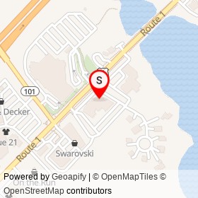 Starbucks on Route 1, Kittery Maine - location map