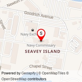 Navy Commissary on Beaumont Avenue, Kittery Maine - location map