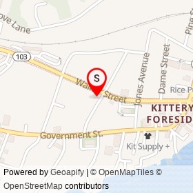 Yarrow on Walker Street, Kittery Maine - location map