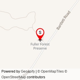 Fuller Forest Preserve on , York Maine - location map