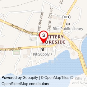 The Black Birch on Government Street, Kittery Maine - location map