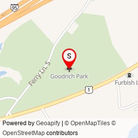 Goodrich Park on , York Maine - location map