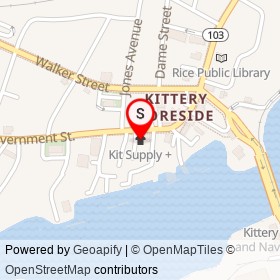 Kit Supply + on Government Street, Kittery Maine - location map