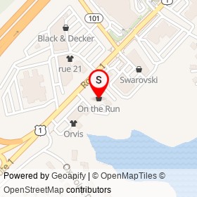 On the Run on US Route 1, Kittery Maine - location map