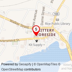 Buoy Gallery on Government Street, Kittery Maine - location map