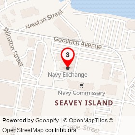 Navy Exchange on Beaumont Avenue, Kittery Maine - location map