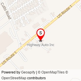 Highway Auto Inc on US Route 1, Kittery Maine - location map