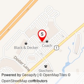 Reebok on US Route 1, Kittery Maine - location map
