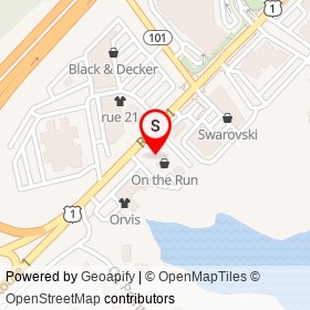 Mobil on Route 1, Kittery Maine - location map
