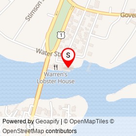 Chrissy D Lobster on Water Street, Kittery Maine - location map