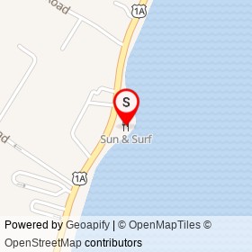 Sun & Surf on Long Beach Avenue, York Maine - location map