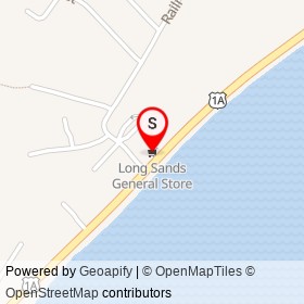 Long Sands General Store on Long Beach Avenue, York Maine - location map