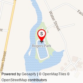 Rogers Park on , Kennebunk Maine - location map