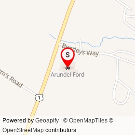 Arundel Ford on Portland Road, Arundel Maine - location map