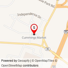 Cummings Market on Alfred Road, Kennebunk Maine - location map
